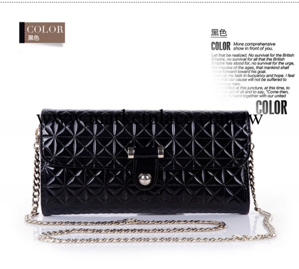 手拿包女 2013韓版高檔新款夏天百搭菱格金屬鏈條單肩手提女包工廠,批發,進口,代購