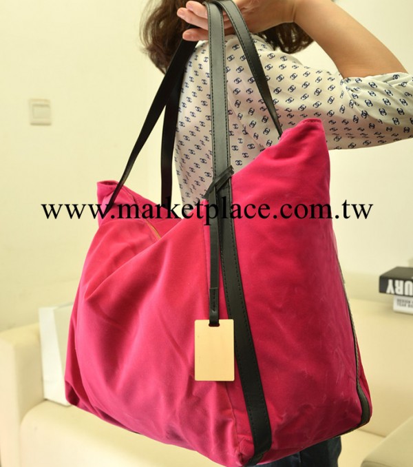 2013秋冬新款韓版簡約絨面磨砂呢子包單肩手提包時尚休閒大包包工廠,批發,進口,代購