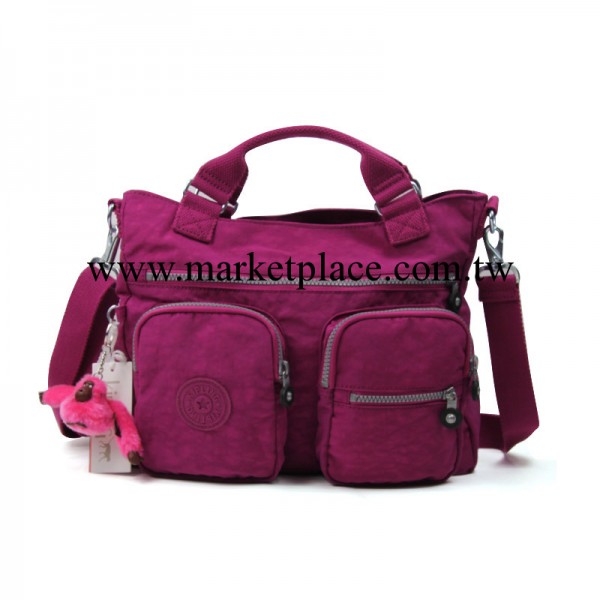 2014新款防水尼龍包kipling手提斜跨包 韓版休閒女包K13542紫色工廠,批發,進口,代購