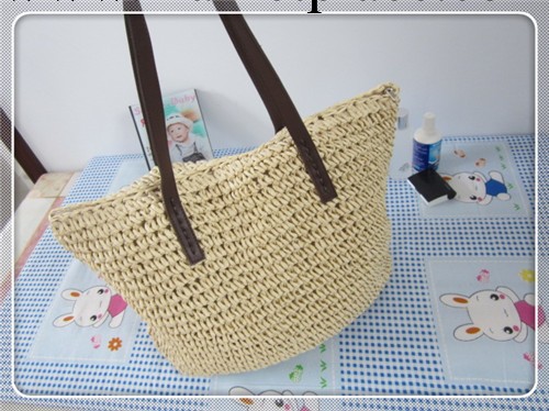 2013新款草編包包森女系草包單肩手拎編織女包 牛皮肩帶工廠,批發,進口,代購