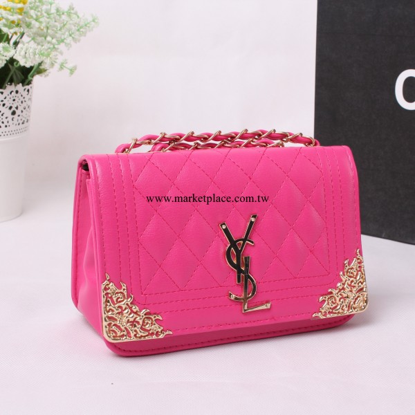 新款女包批發 斜挎鏈條包定型菱格小包大牌繡線菱格單肩手拿包工廠,批發,進口,代購