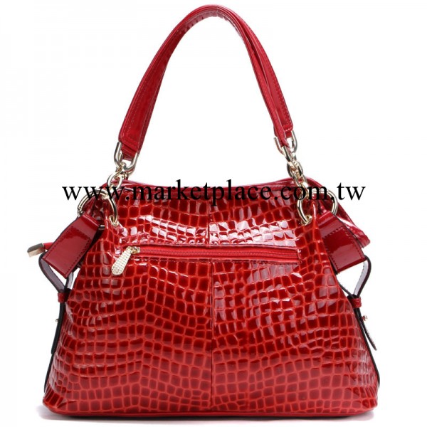批發單件代發新款潮流大牌鱷魚紋漆皮真皮女包女士牛皮手提單肩包工廠,批發,進口,代購
