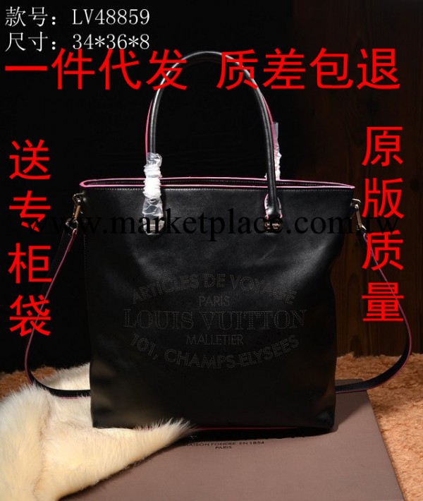 奢華女包48859進口真皮原版皮手提包 單肩包包斜挎包大敞口購物袋工廠,批發,進口,代購