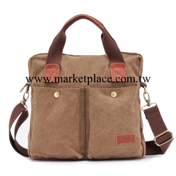 高高路新款潮流包包批發 休閒復古手提包 多功能男士單肩帆佈包工廠,批發,進口,代購