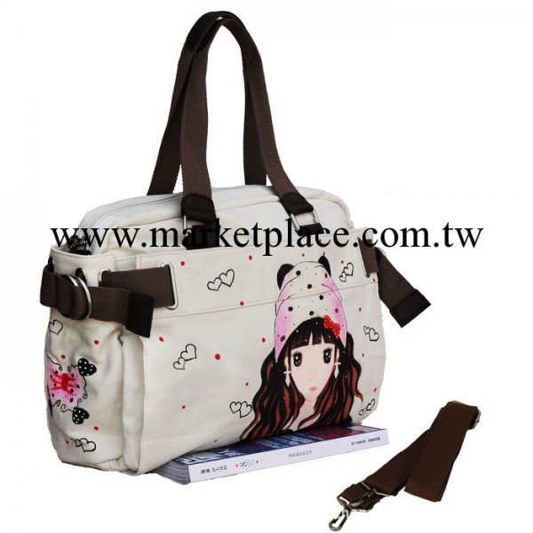 廠傢直銷帆佈包手繪包 迷人背影 小巧手提斜挎包 帆佈包原單工廠,批發,進口,代購