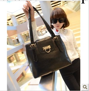 秋冬2013新款雙口手提單肩斜跨包歐美個性時尚潮流女包批發ST36-7工廠,批發,進口,代購