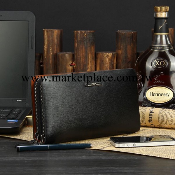 卓梵阿瑪尼男款手包 牛皮手抓包 雙拉鏈手包 手拿包 真皮包 男包工廠,批發,進口,代購