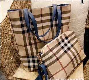 歐美大牌 時尚百搭 格子女式單肩斜挎包 包中包 大包工廠,批發,進口,代購