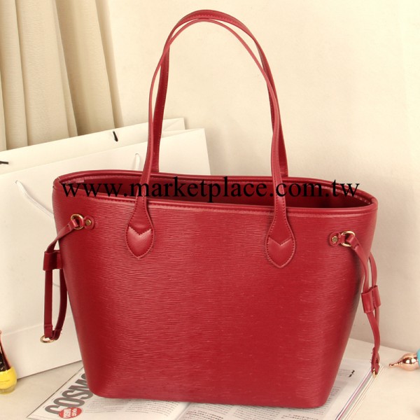 2013新款女包 歐美潮流大牌牙簽水波紋單肩手提包大包256工廠,批發,進口,代購