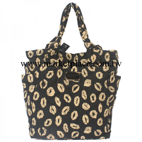 歐美品牌女包批發 唇印印花棉佈女單肩包批發大容量工廠,批發,進口,代購