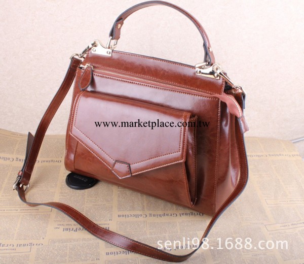 2014開春新款真皮女包歐美時尚雜志女包手提單肩斜挎牛皮復古女包工廠,批發,進口,代購