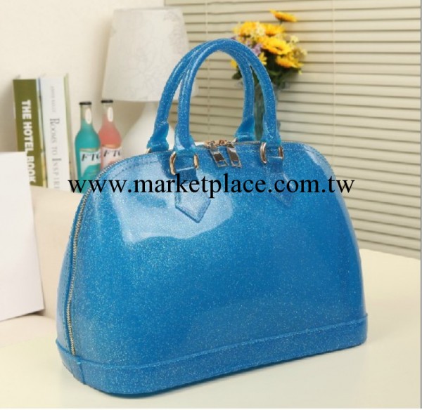 廠傢批發 fulla2013新款女包果凍包糖果色金粉貝殼包 時尚手提包工廠,批發,進口,代購