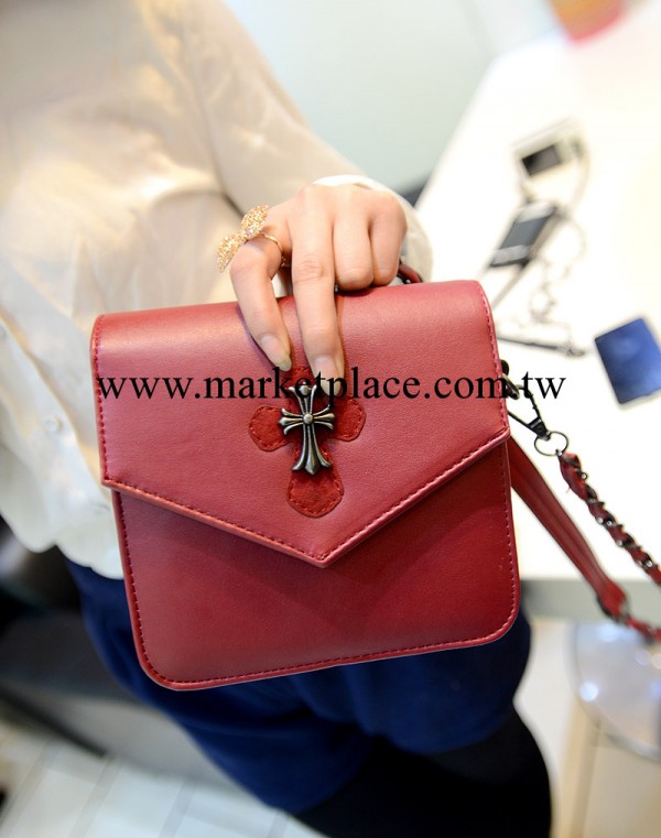 2014新款克羅心迷你小包歐美風金屬十字架鏈條女包單肩斜挎包批發工廠,批發,進口,代購