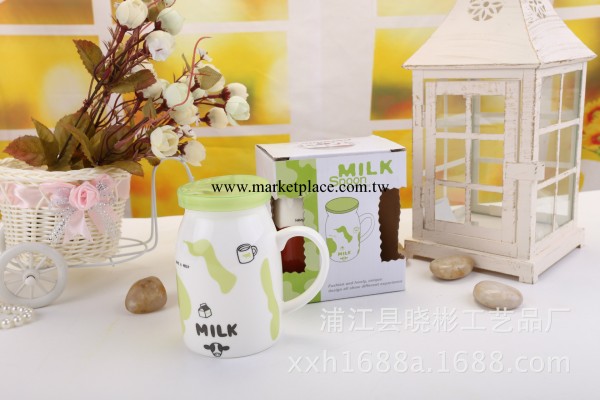 新款  塑料蓋 zakka創意陶瓷杯 小號牛奶杯 咖啡杯  低價批發批發・進口・工廠・代買・代購