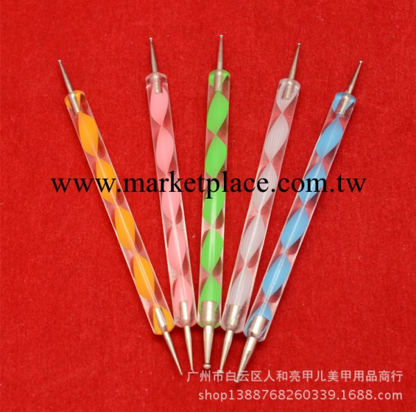 美甲用品工具套裝5支裝點鉆筆 螺旋桿點花針 廠傢直銷工廠,批發,進口,代購
