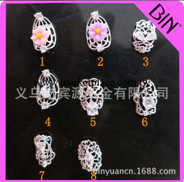 美甲飾品 鋯石美甲合金 金屬美甲飾品  義烏美甲飾品批發 BIN工廠,批發,進口,代購