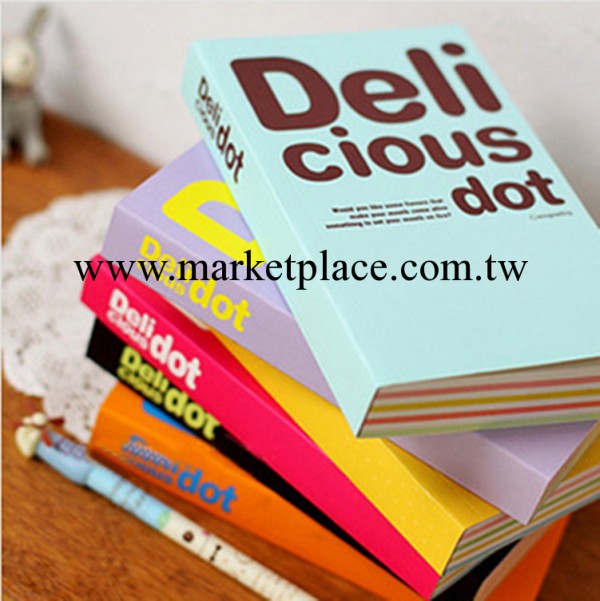 3021得力加厚筆記本彩頁橫條150頁Delicious記事本辦公學習工廠,批發,進口,代購