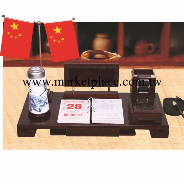 新款復古紅木辦公臺歷架桌面擺件 電子萬年歷 陶瓷配件1332工廠,批發,進口,代購