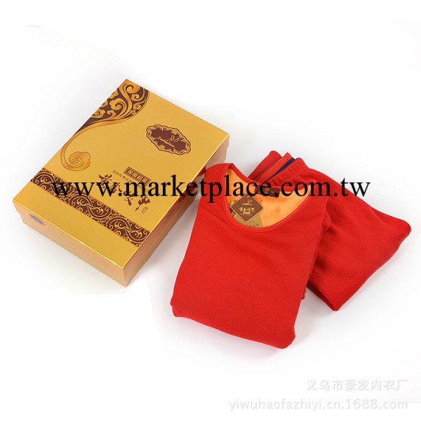 保暖內衣  女式中國紅全棉超柔  黃金甲 套裝 加絨加厚 精品推薦批發・進口・工廠・代買・代購