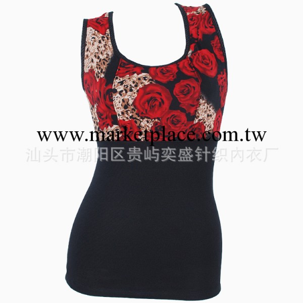 加大碼保暖背心 3色入 玫瑰花抹胸塑身雙層 美體保暖背心2902工廠,批發,進口,代購