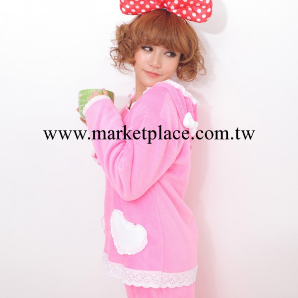 卜奈秋冬珊瑚絨睡衣批發 女式厚款珊瑚絨睡衣 套裝珊瑚絨傢居服工廠,批發,進口,代購