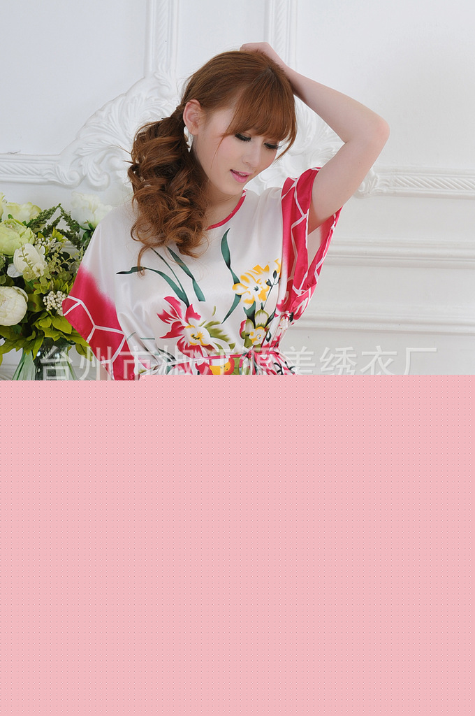 女式睡衣傢居服 睡衣批發訂做性感仿真絲睡裙 休閒寬松傢居服 X22工廠,批發,進口,代購