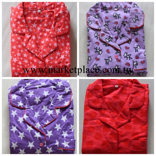 1.8外貿原單 優質純棉絨佈女士睡衣套裝 傢居服套裝工廠,批發,進口,代購