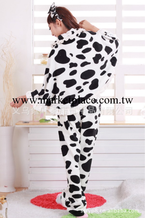 現貨直銷女士睡衣 奶牛珊瑚絨睡衣 蝙蝠衫傢居服工廠,批發,進口,代購