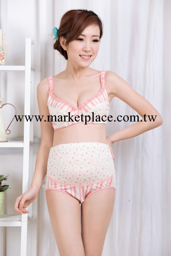 W0642 波點印花 軟鋼托哺乳胸罩 上開扣式喂奶胸罩 產婦內衣 純棉工廠,批發,進口,代購