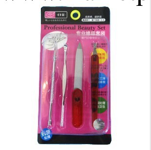 熱賣^^日美美妝工具修甲套裝A328 四合一 簡易美甲工具 正品專賣工廠,批發,進口,代購