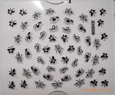 廠傢供貨(大量批售)指甲貼花 蕾絲貼花 美甲貼紙 新款2D XH006工廠,批發,進口,代購