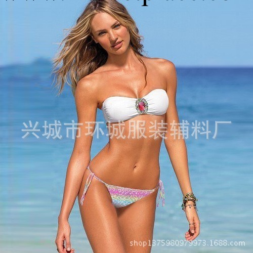 現貨官網維多利亞的秘密黑色比基尼水鉆小胸性感抹胸遊泳衣BIKIN工廠,批發,進口,代購