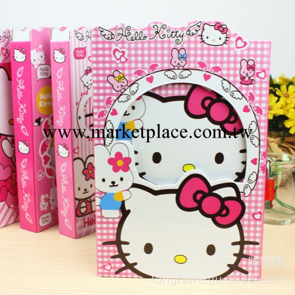 Hello Kitty卡通筆記本 學生文具筆記本帶鎖32K 便條本 便簽本工廠,批發,進口,代購