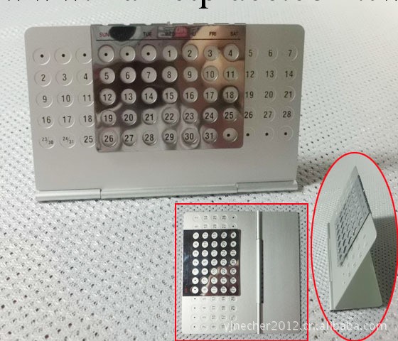 廠傢直銷WA95迷你金屬萬年歷工廠,批發,進口,代購