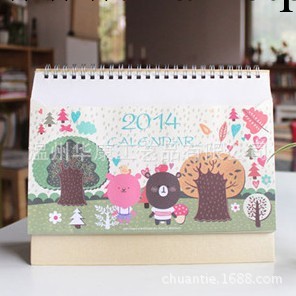 2014 可愛萌萌動物新年臺歷 信封式收納袋掛歷 帶農歷工廠,批發,進口,代購