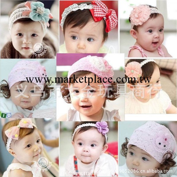 廠傢批發 韓國兒童發帶 爆款 韓版寶寶可愛 拍照 發飾 頭帶 飾品批發・進口・工廠・代買・代購