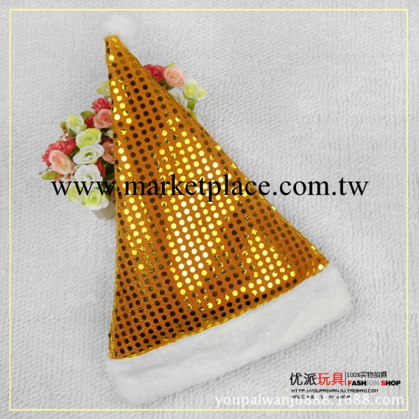供應聖誕節用品禮物禮品 聖誕帽子亮片聖誕老人帽子 成人聖誕帽工廠,批發,進口,代購