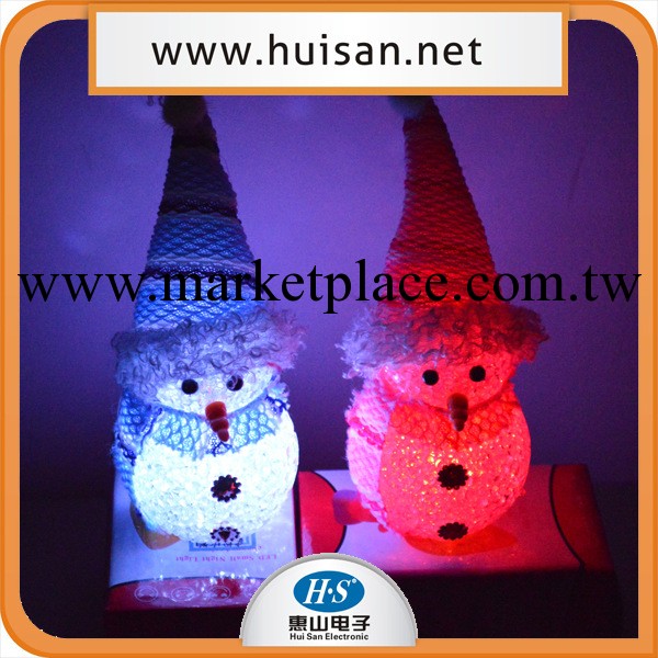 EVA料LED閃光聖誕小雪人禮品  節日慶祝熱銷貨源 聖誕禮品定制工廠,批發,進口,代購