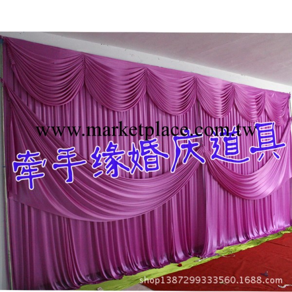 舞臺佈置道具 婚禮現場佈置用品 背景帷幔批發 聖誕佈置 新婚背景工廠,批發,進口,代購