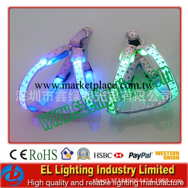 【廠傢直銷】寵物用品批發 XS胸背帶，led發光寵物胸背帶工廠,批發,進口,代購