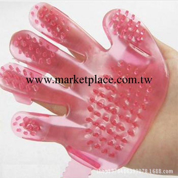 貝佳BeiJia寵物用品貓狗用品 手掌型水晶指套按摩刷（顏色隨機）工廠,批發,進口,代購