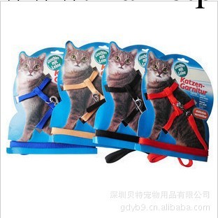賽克寵物用品寵物牽引帶/貓胸背帶/尼龍多色貓帶工廠,批發,進口,代購