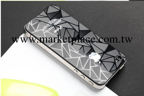 蘋果4S手機貼膜 iphone 4 4S 3D膜  菱形膜 手機前後貼膜工廠,批發,進口,代購