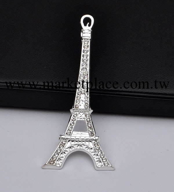 晶城手機貼鉆批發合金鑲鉆艾菲鐵塔 iphone蘋果外殼黏鉆 白色工廠,批發,進口,代購