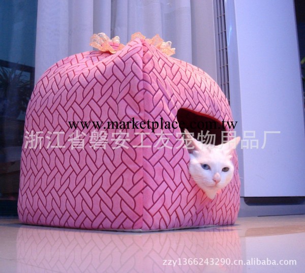 棉狗窩寵物用品批發吉仔仔笑口常開蒙古包寵物窩外貿品質5件起批工廠,批發,進口,代購