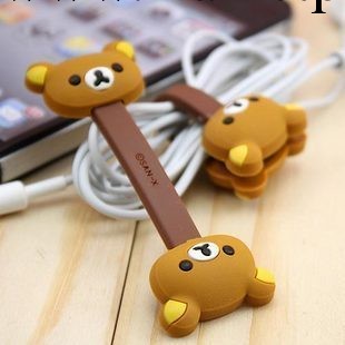 韓國輕松小熊iphone 4 touch 3G/3GS ipad耳機繞線器 紐扣款 配件工廠,批發,進口,代購