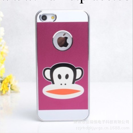 蘋果5代 iphone5手機殼大嘴猴hello kitty卡通金屬外殼仿原雙色殼工廠,批發,進口,代購