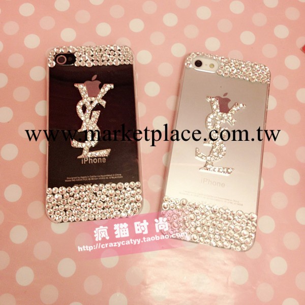 獨傢聖羅蘭iphone5手機殼iphone4 4s手機殼 蘋果5手機殼 鉆殼外殼工廠,批發,進口,代購