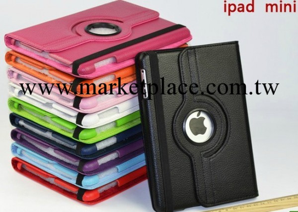 優勢  蘋果7.85寸 ipad mini 二代 360°旋轉皮套 荔枝紋支架皮套工廠,批發,進口,代購