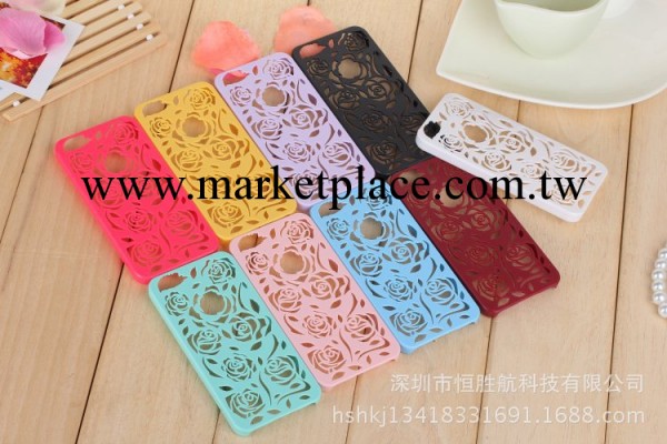 iphone5/5S手機殼 蘋果4/4S玫瑰花 鏤空散熱手機保護外套 潮工廠,批發,進口,代購